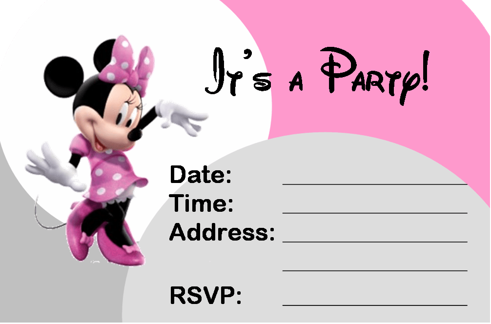 Printable Minnie Mouse Birthday Invitations Bagvania FREE Printable Invitation Template