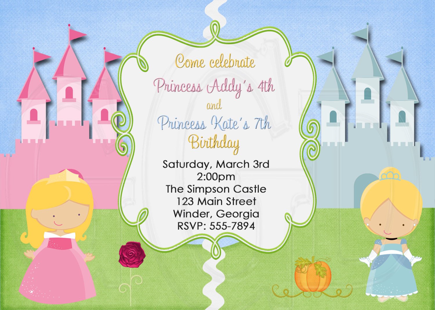 Joint Birthday Party Invitations Bagvania FREE Printable Invitation 