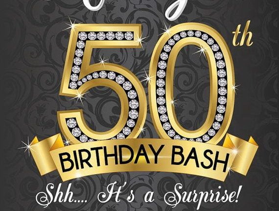 Golden Age 50th Birthday Party Invitations – FREE Printable Birthday