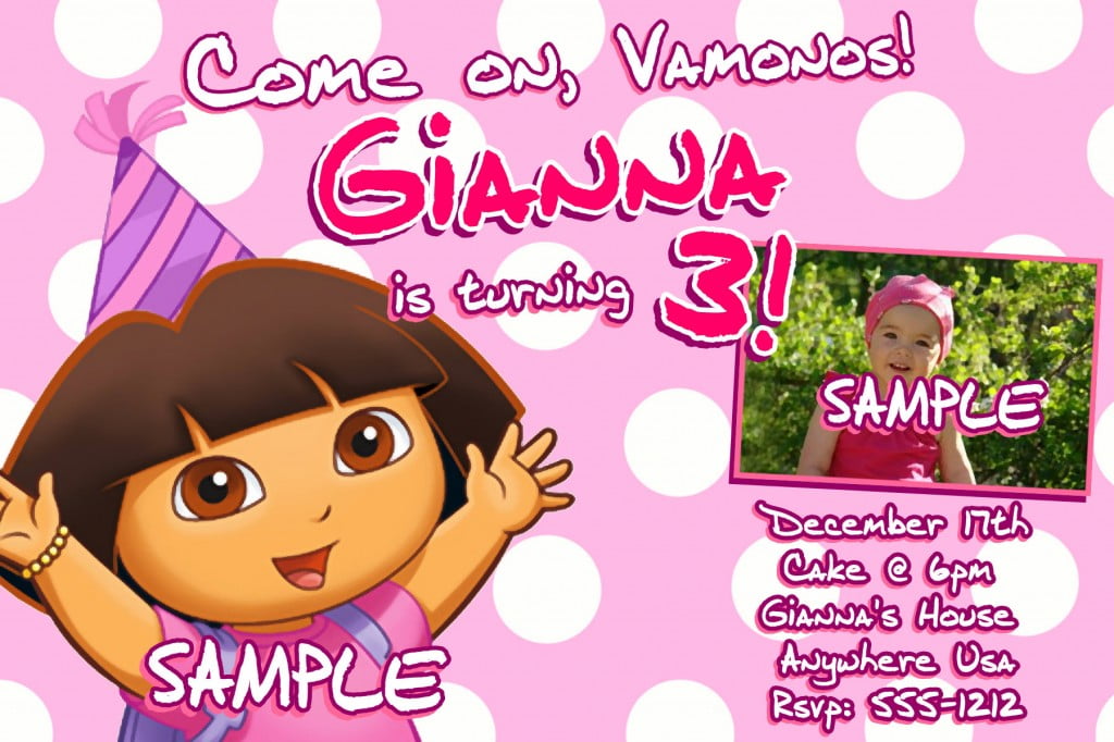 Dora Birthday Invitations Ideas | FREE Printable Birthday Invitation ...