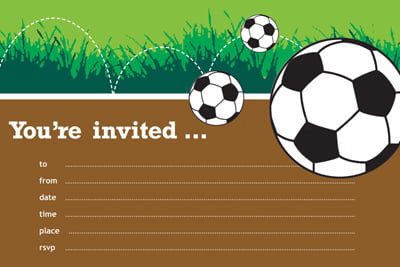 Soccer Birthday Invitations FREE Printable Birthday Invitation