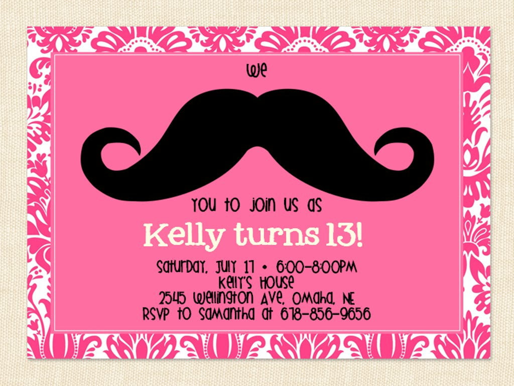 13th Birthday Party Invitation Ideas FREE Printable Birthday Invitation Templates Bagvania