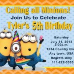 despicable me birthday party invitations – Bagvania FREE Printable ...