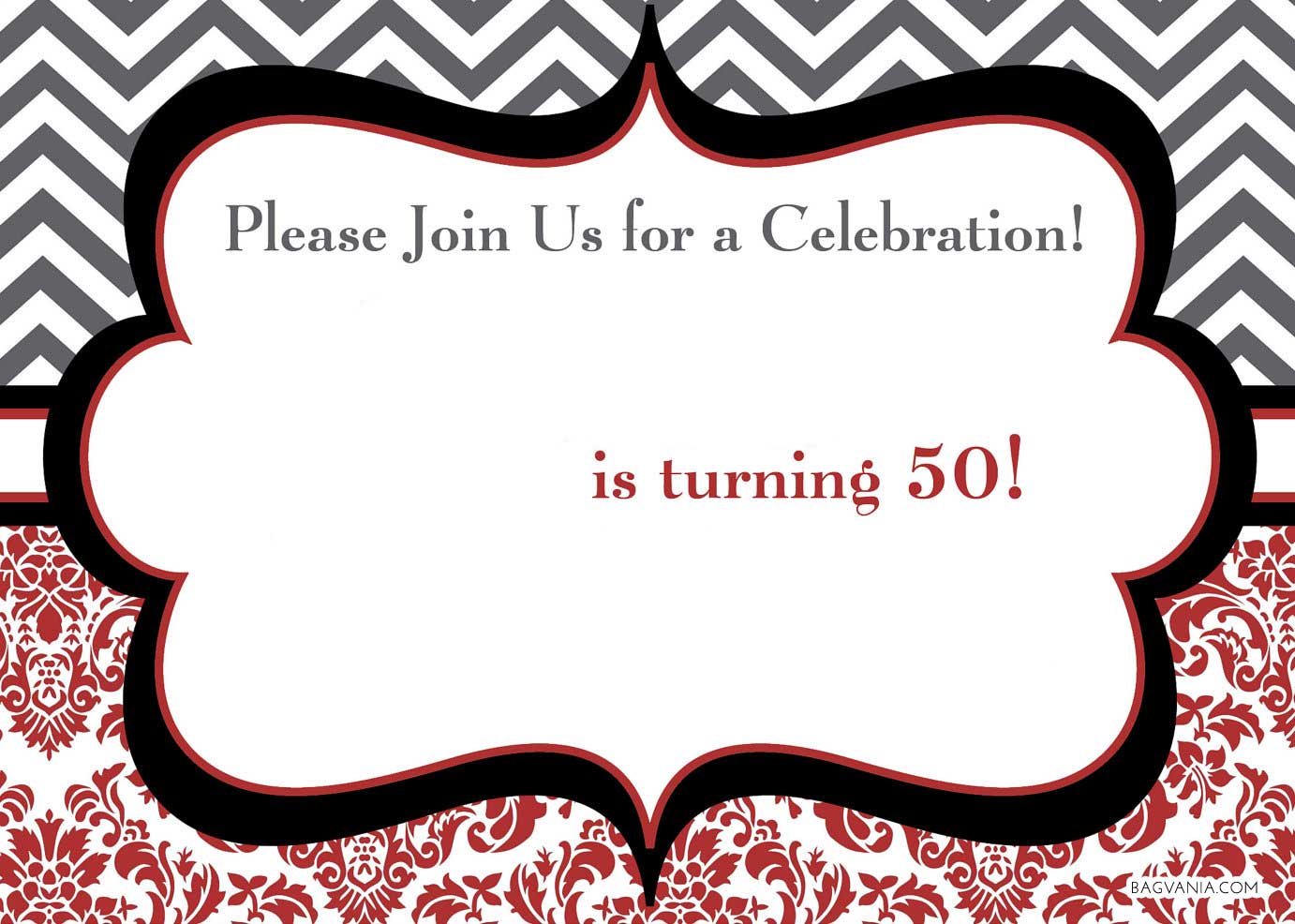 FREE 50th Birthday Party Invitations Wording Bagvania FREE Printable 