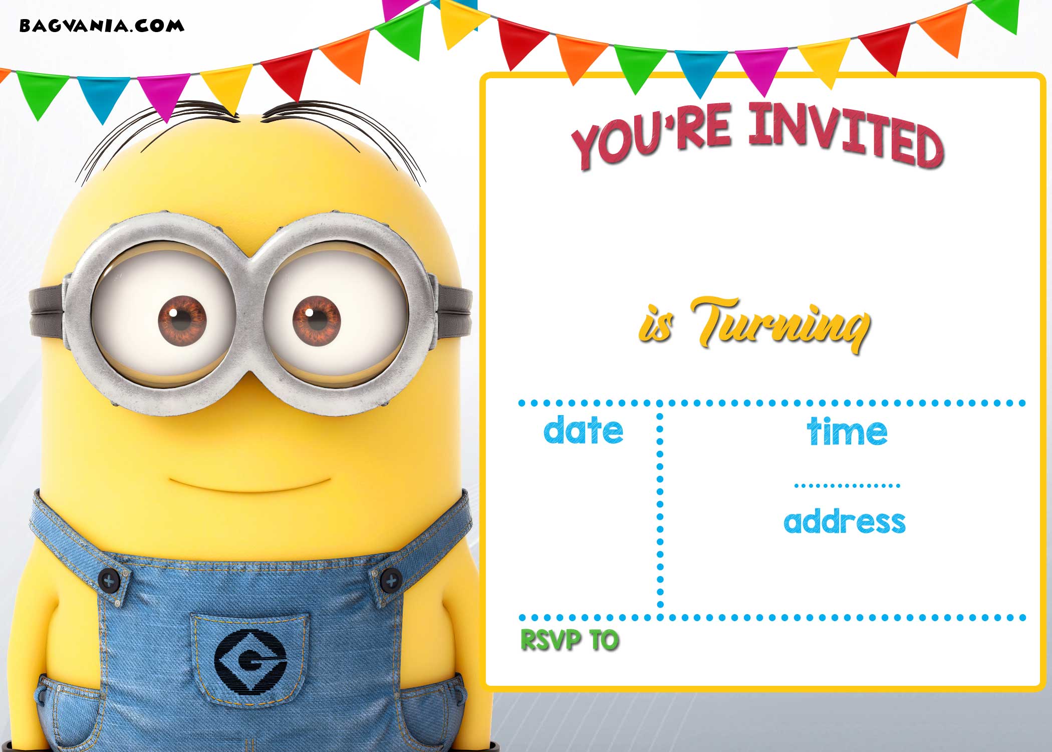 Printable Minion Birthday Invitations