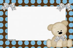 FREE Printable Teddy Bear Doll Invitation Template