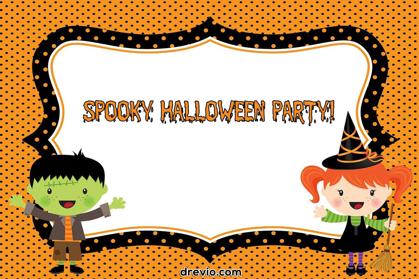 Free Printable Halloween Birthday Party Invitations FREE Printable 