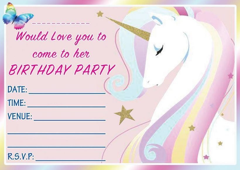 Printable Kids Birthday Party Invitations