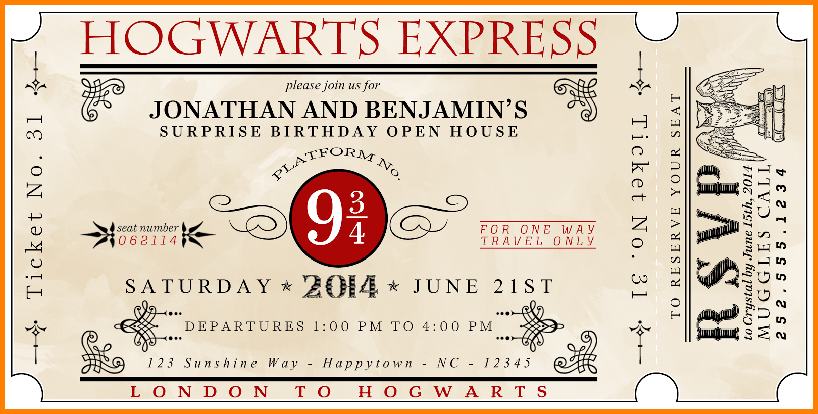 Free Printable Editable Harry Potter Birthday Invitations