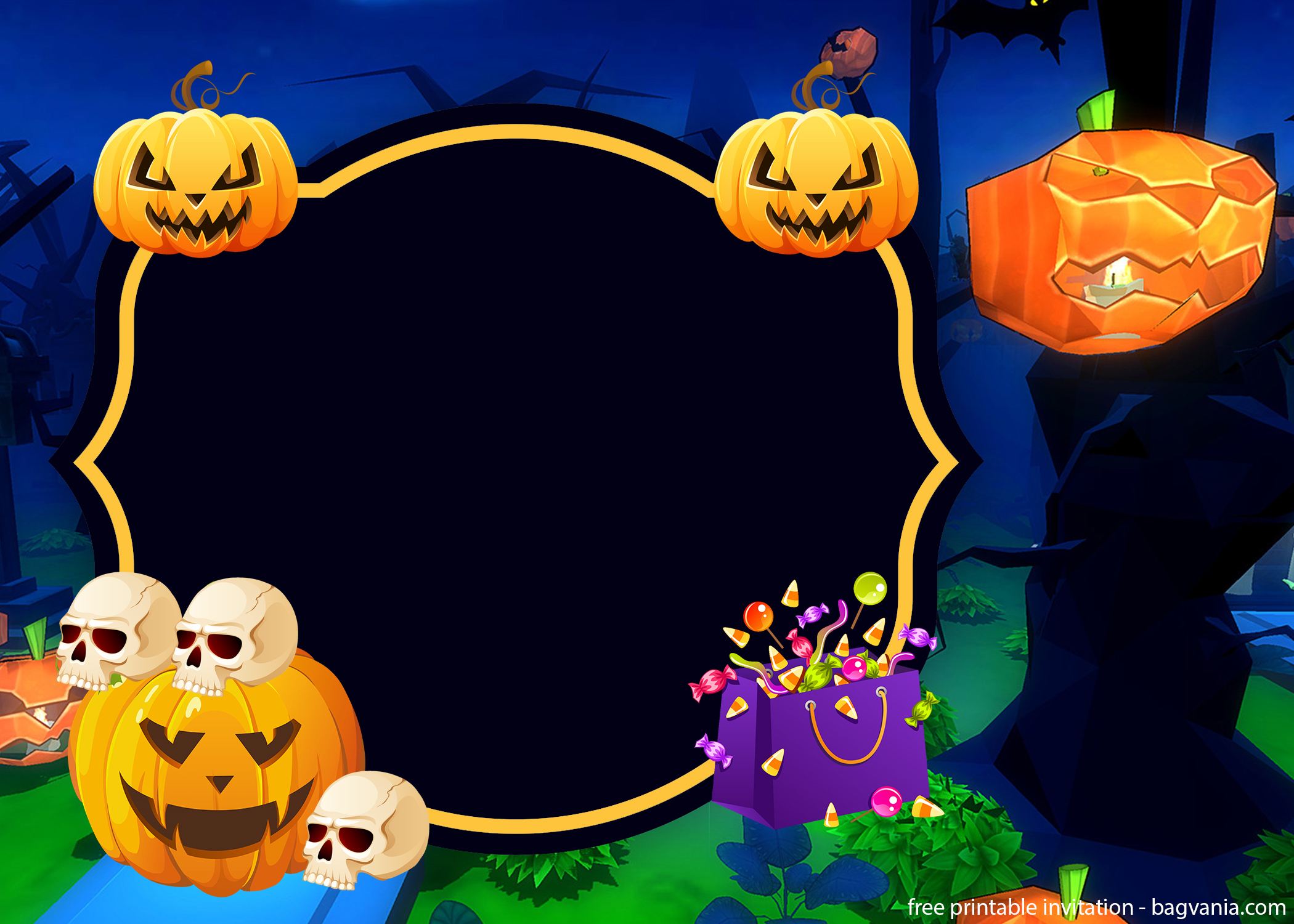 Scare Up Your Guests With Halloween Invitation Template FREE 