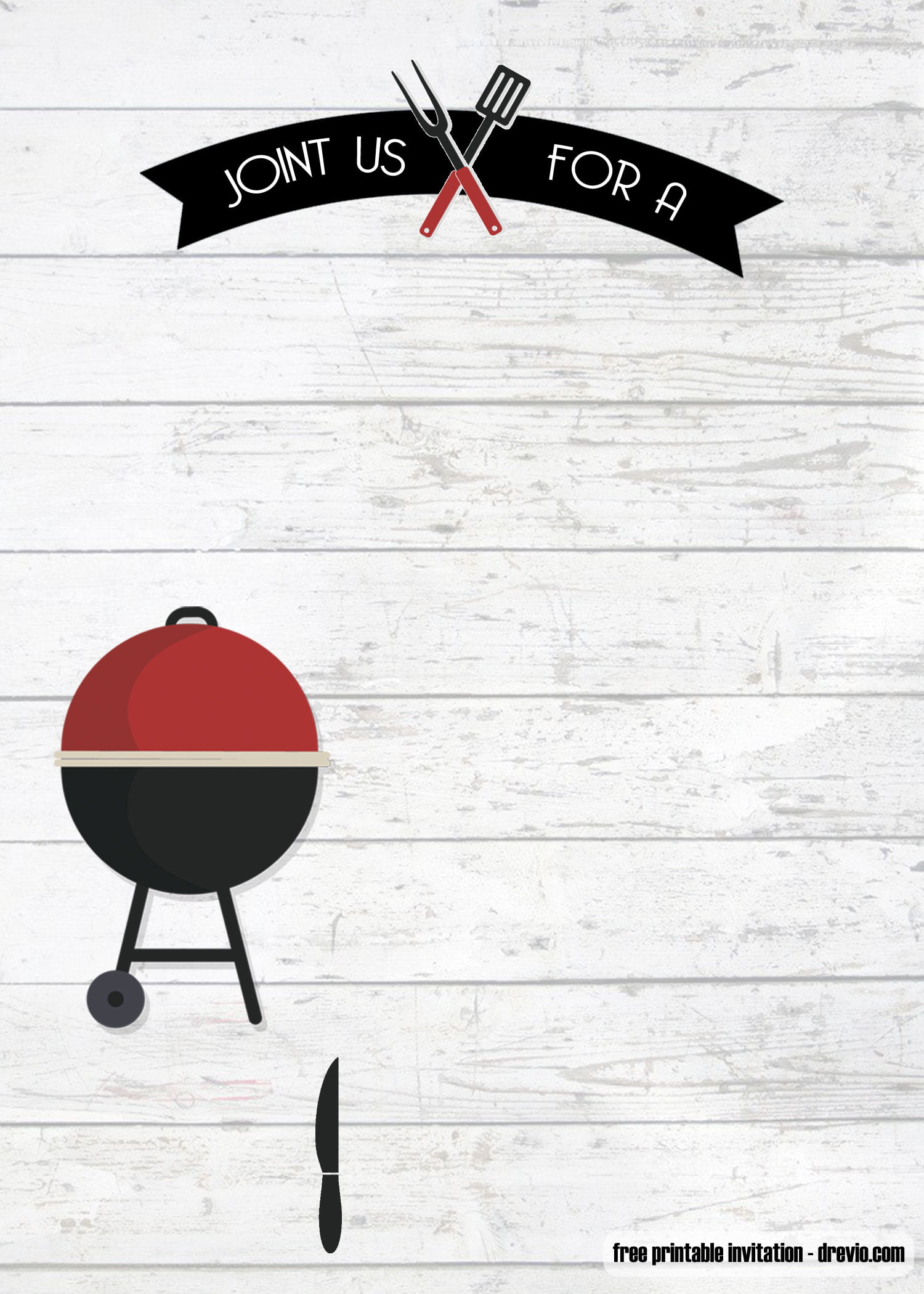 FREE Printable BBQ Birthday Invitation Templates FREE Printable Birthday Invitation Templates