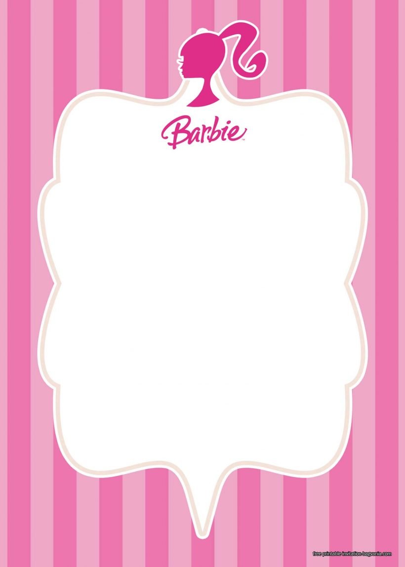 FREE Printable Barbie Invitation Templates – FREE Printable Birthday