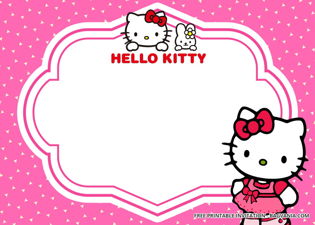 10  FREE Personalized Hello Kitty Invitation Templates FREE Printable