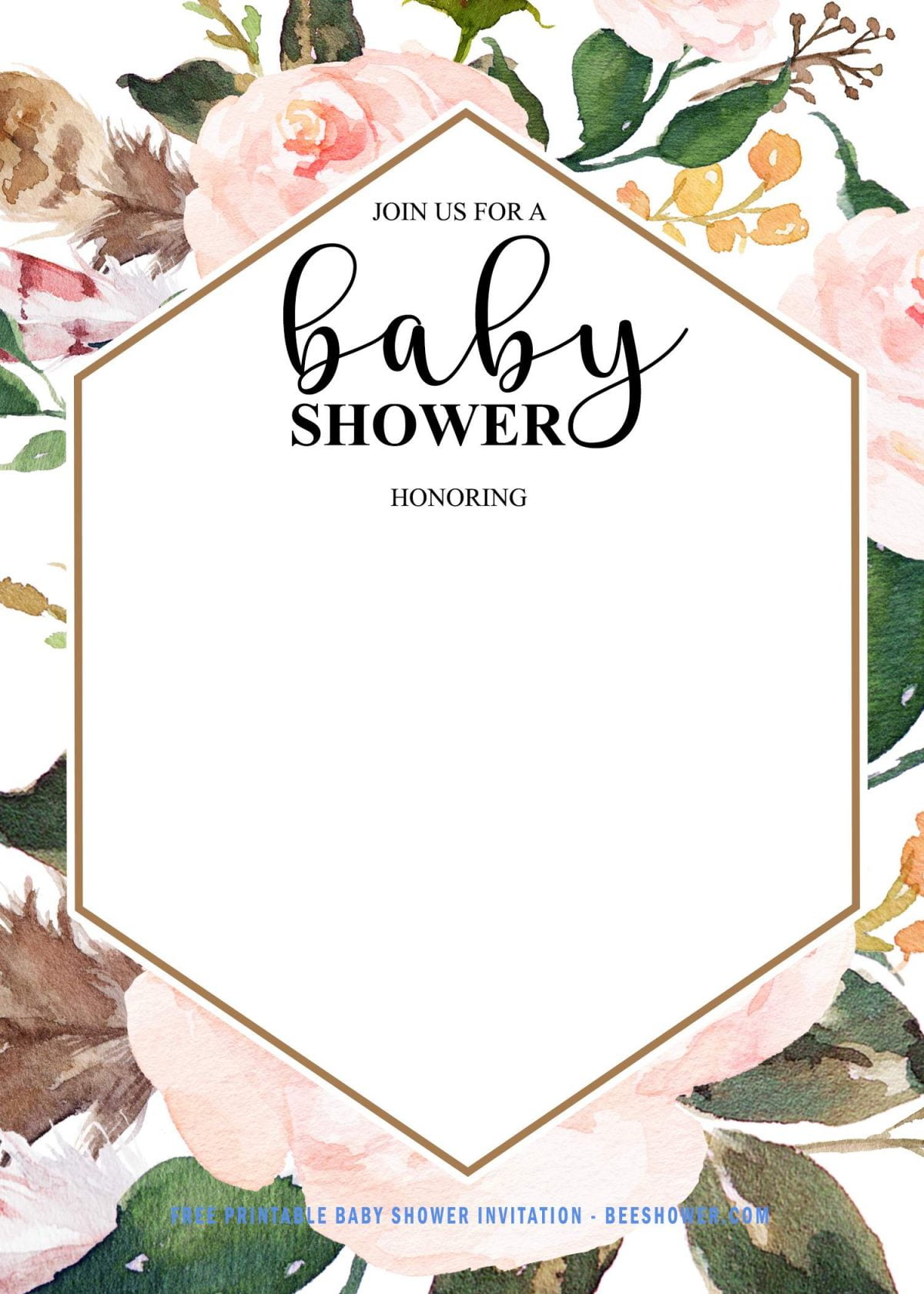 FREE Baby Shower Invitation For Girl FREE Printable Birthday