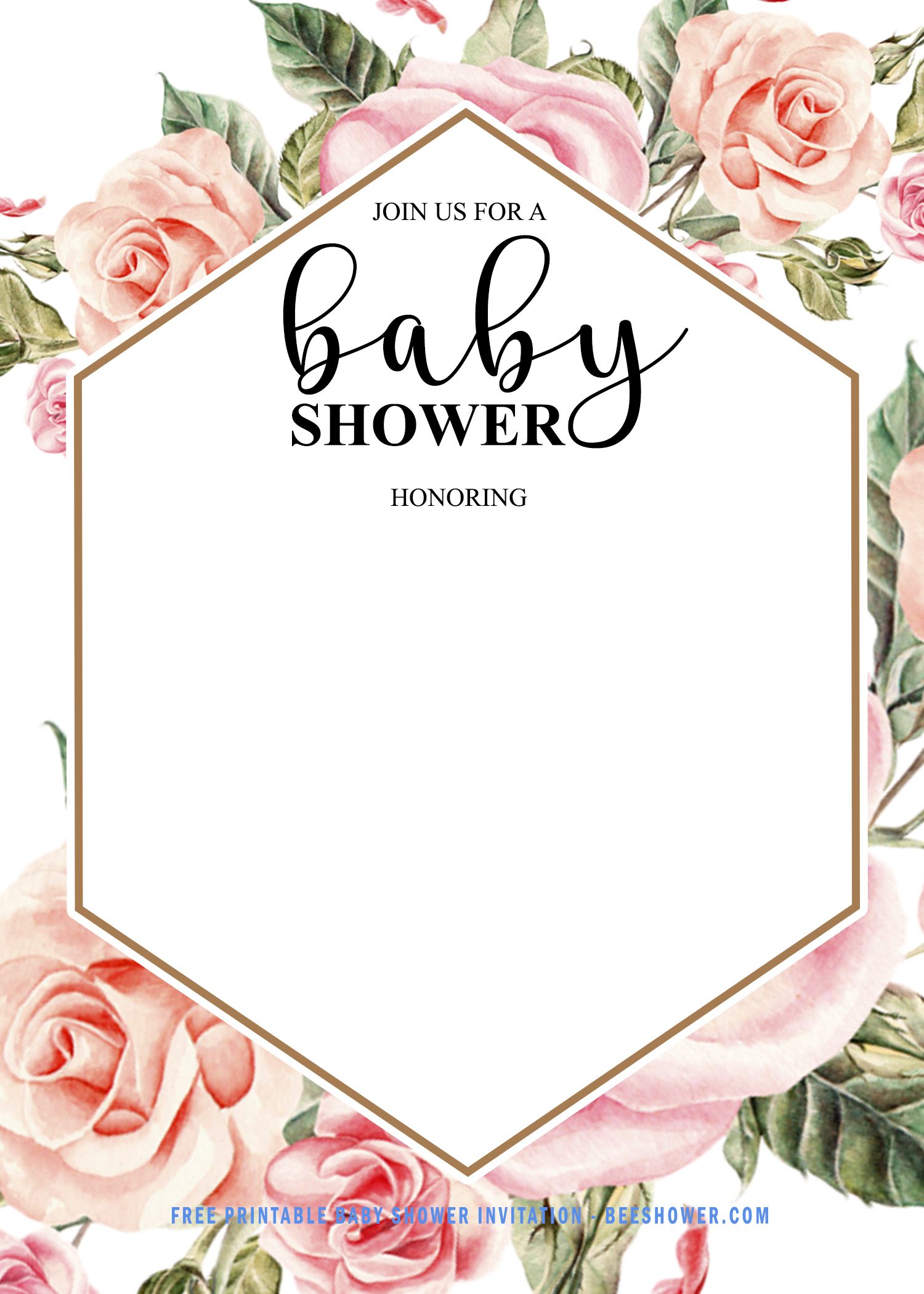 FREE Baby Shower Invitation For Girl FREE Printable Birthday Invitation Templates Bagvania