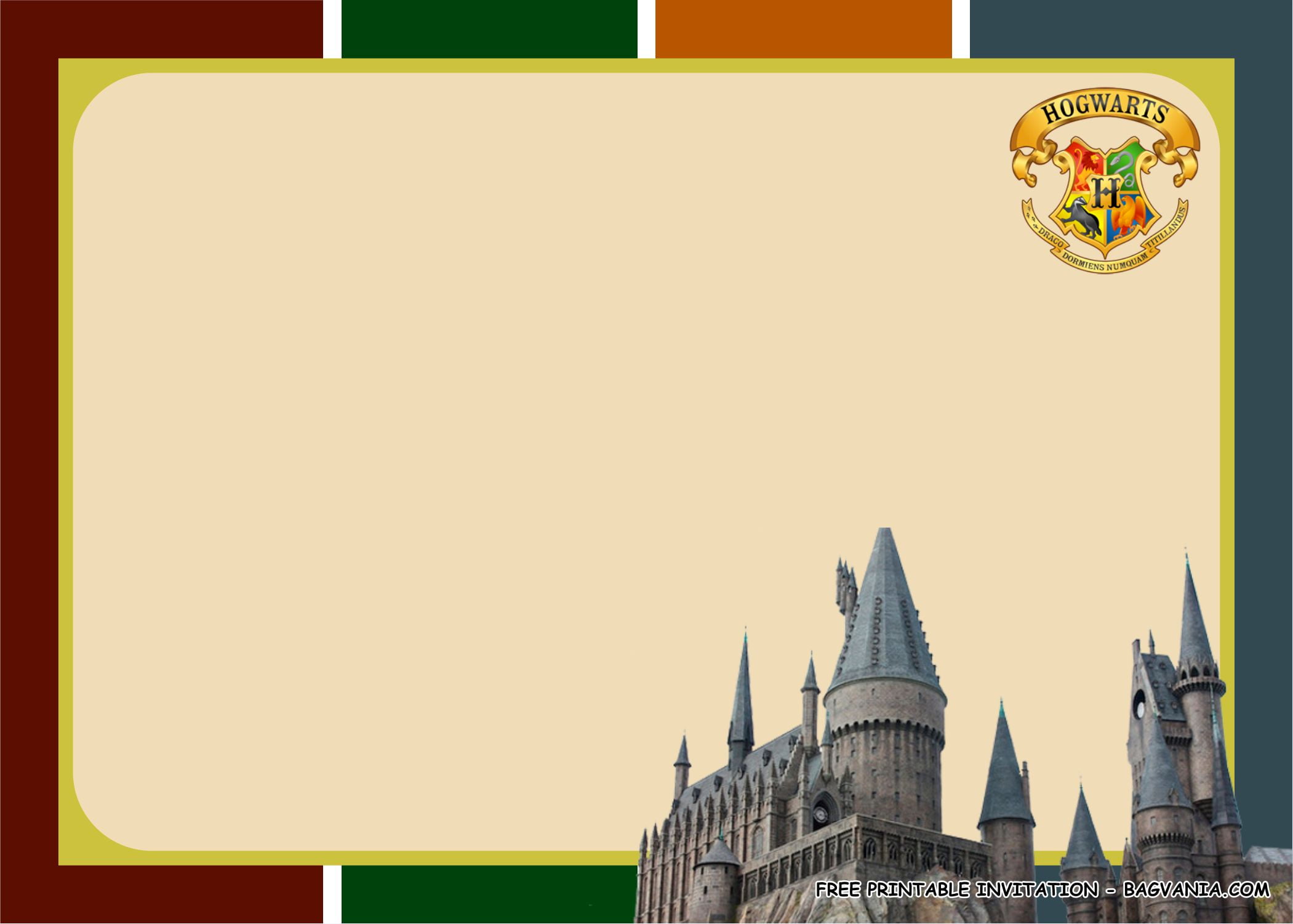 (FREE PRINTABLE) – Hogwarts Birthday Party Kits Template | FREE ...