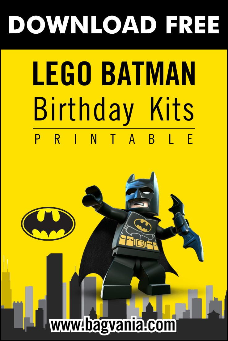 FREE PRINTABLE) – Lego Batman Birthday Party Kits Template | FREE Printable  Birthday Invitation Templates - Bagvania