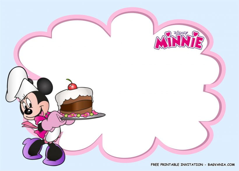 Free Printable Lovely Minnie Mouse Birthday Party Kit Templates | FREE