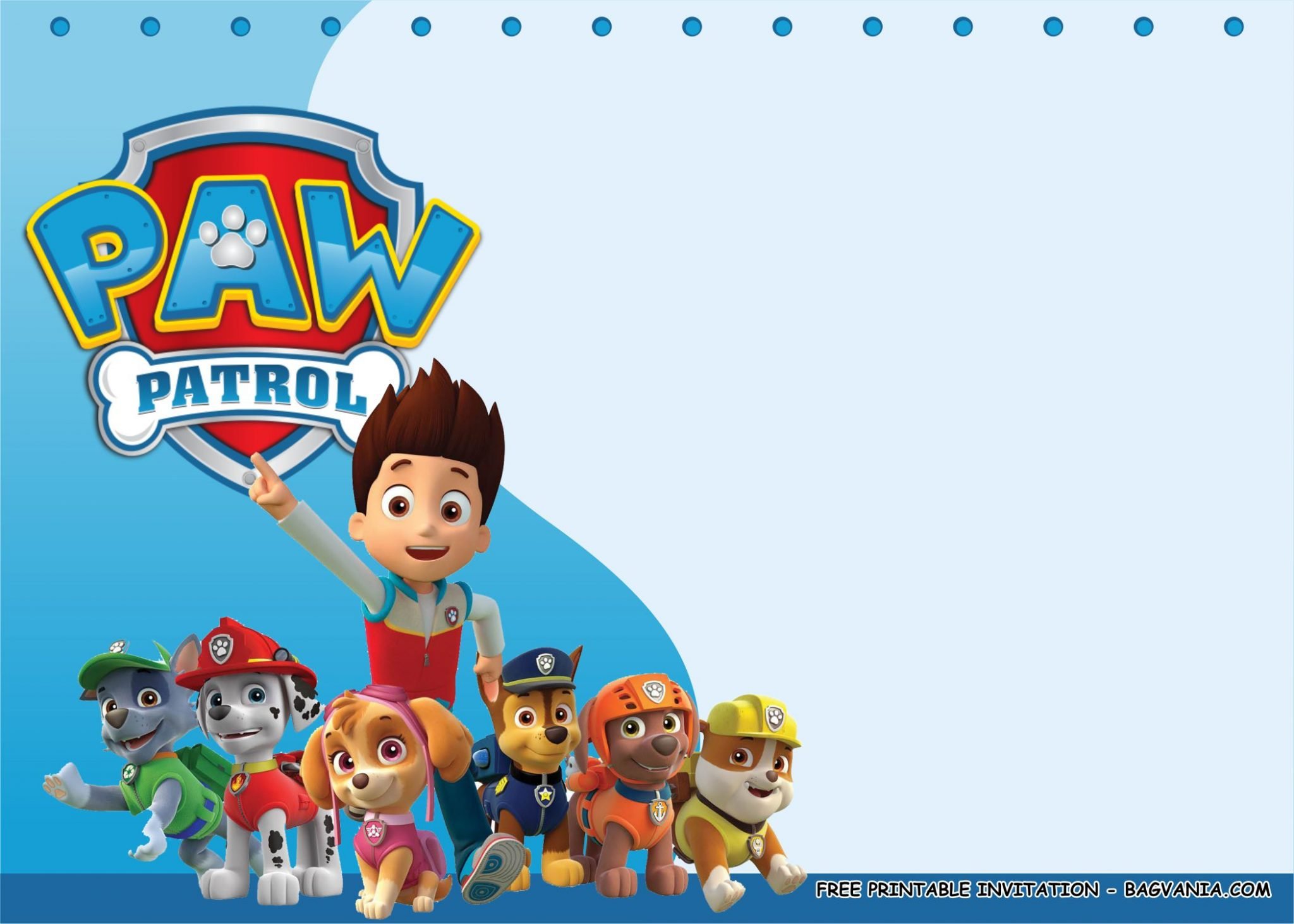 Free Printable Paw Patrol Birthday Party Kits Templates FREE 