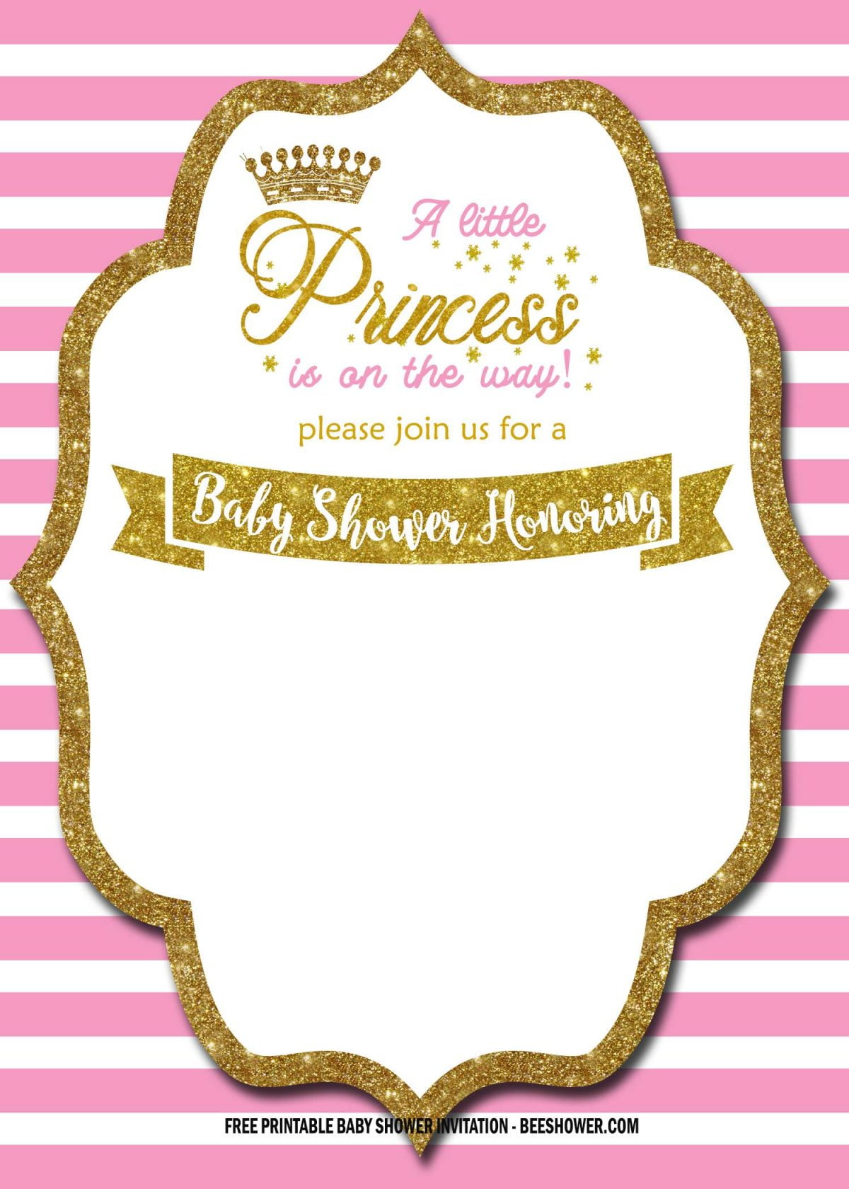 FREE Royal Pink and Gold Invitation Templates – FREE ...