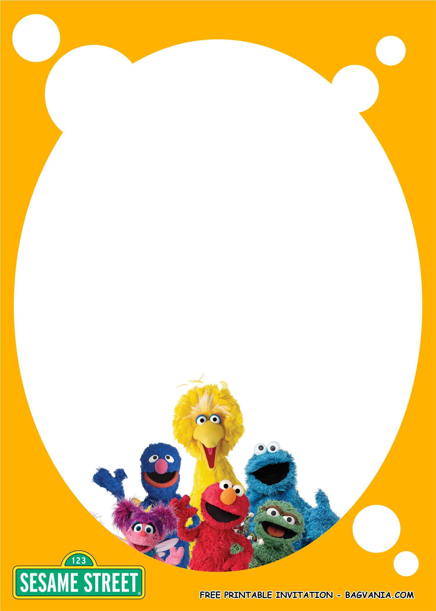 Free Printable Sesame Street Birthday Party Kits Free Template | FREE ...