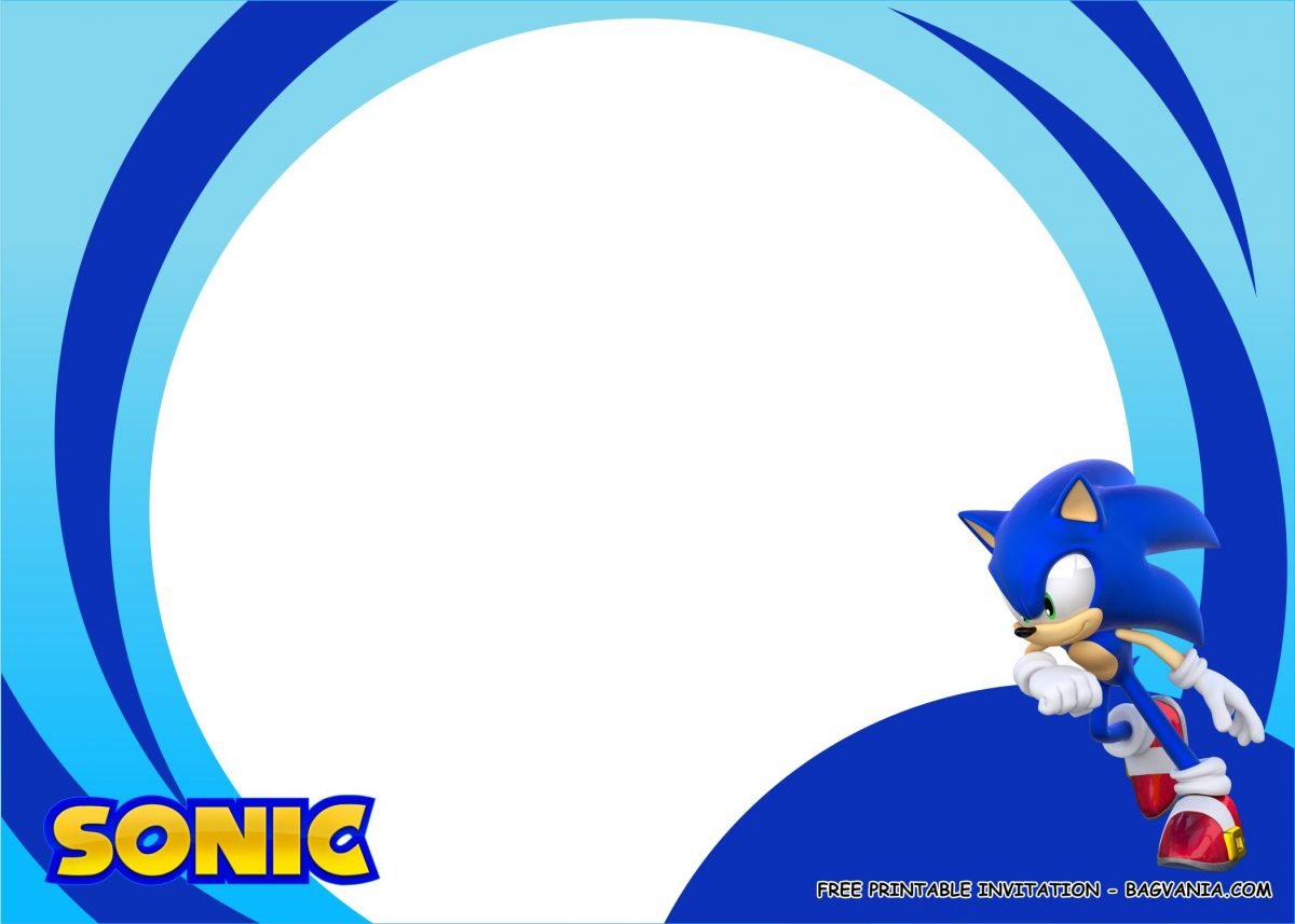 (FREE PRINTABLE) – Sonic the Hedgehog Birthday Party Kits Template ...