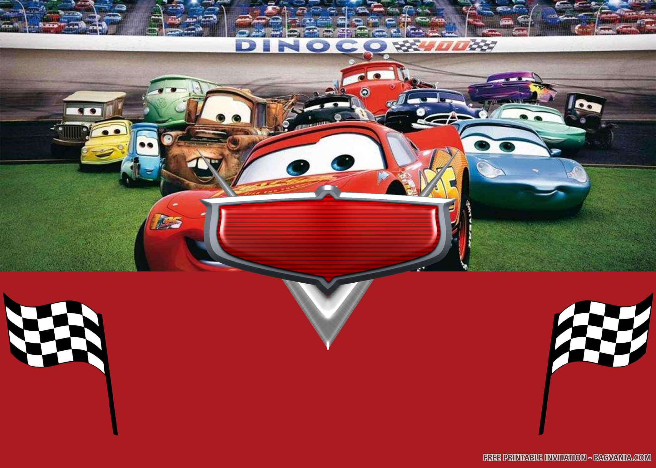  FREE PRINTABLE Cars 2 Birthday Invitation Templates Good Enough 