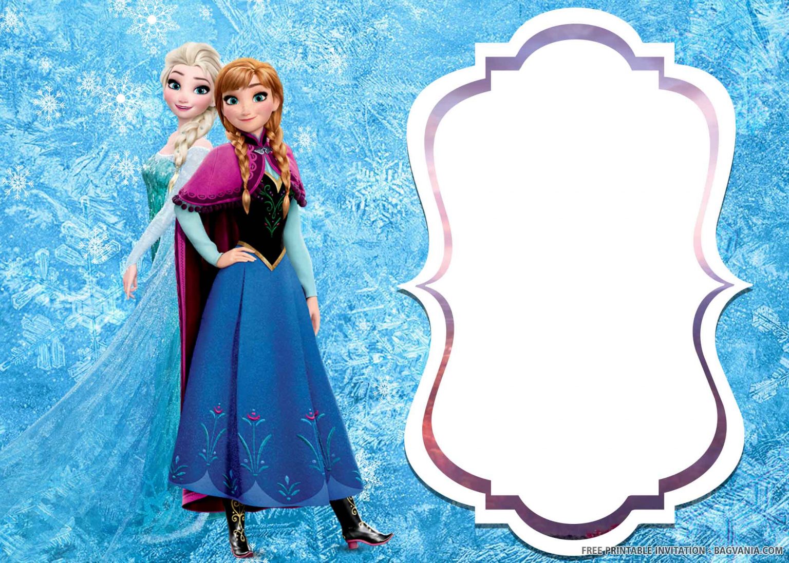 free printable elsa of frozen 2 birthday invitation templates