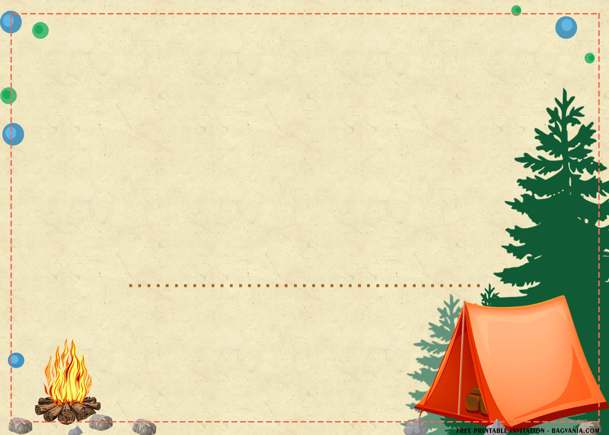 Camping Party Invitation Free Template Outdoorpartyin - vrogue.co
