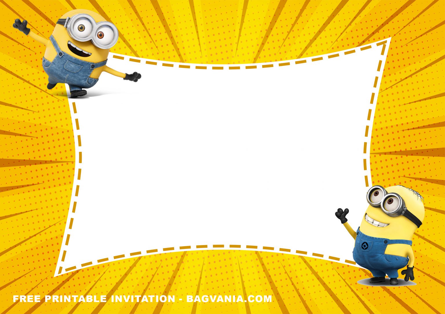 (FREE Printable) Minions Baby Shower Invitation Templates FREE