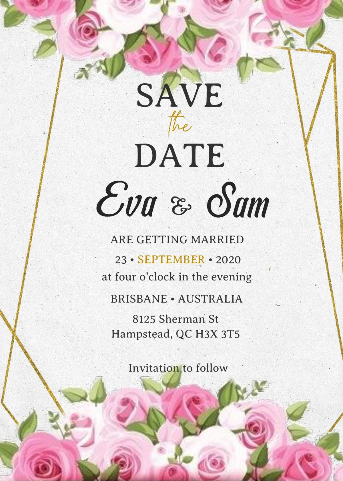 Save The Date Invitation Templates – Editable With MS Word | FREE ...