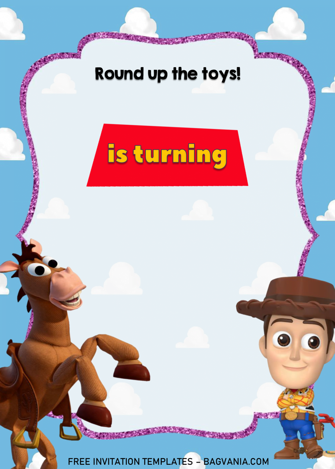 toy story invitations online