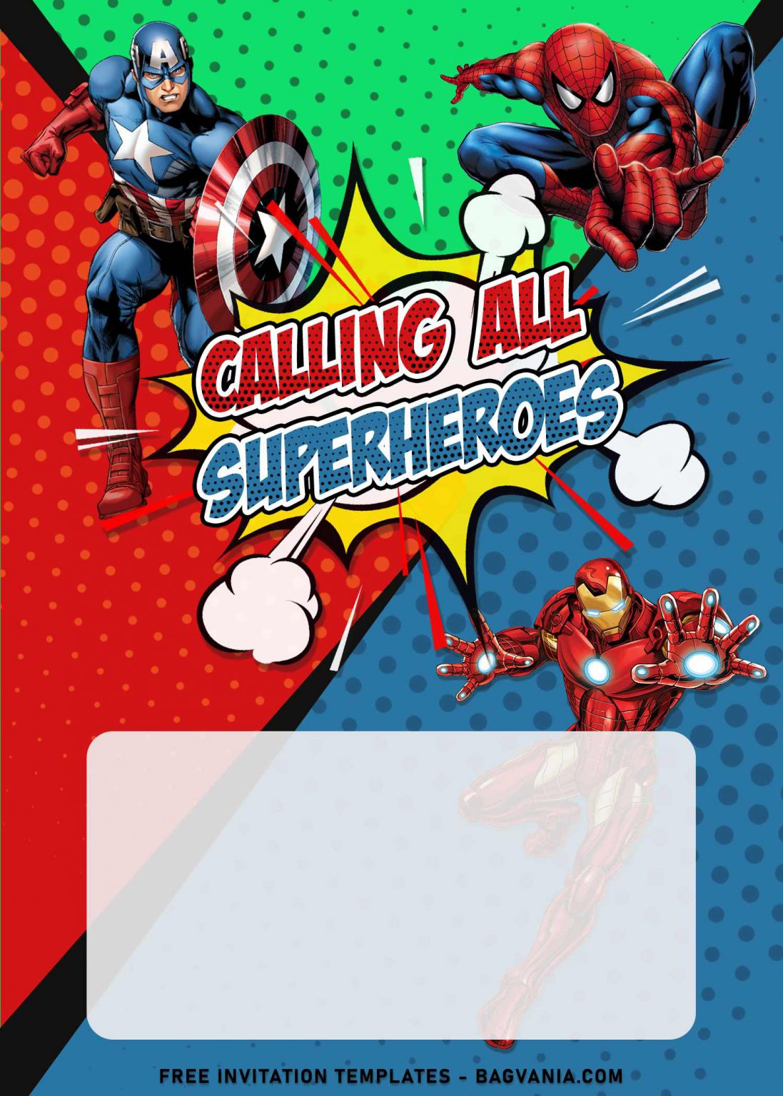 8+ Awesome Avengers Comic Birthday Invitation Templates For Your Kid’s