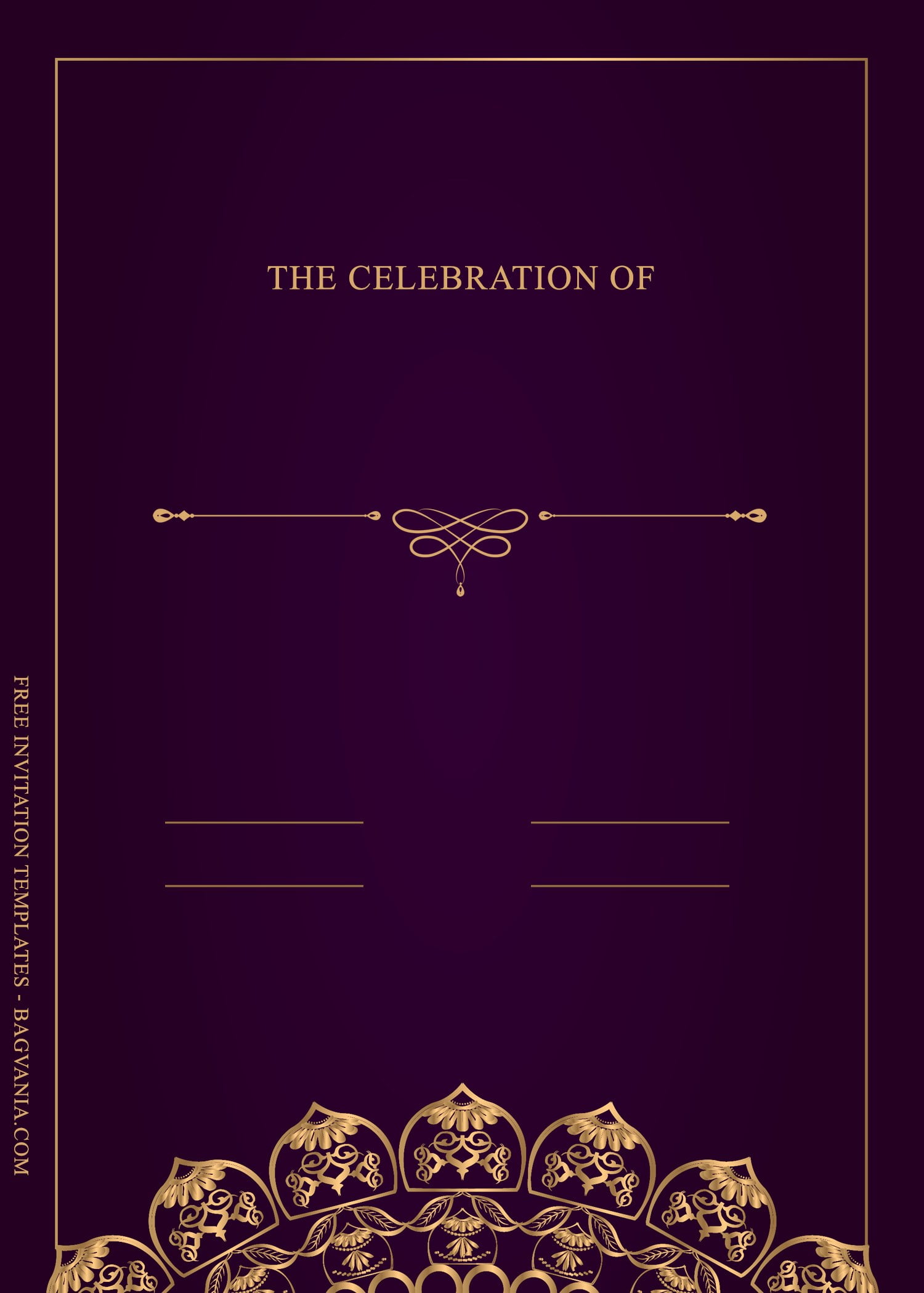 11+ Stunning Luxury Gold Birthday Invitation Templates | FREE Printable ...