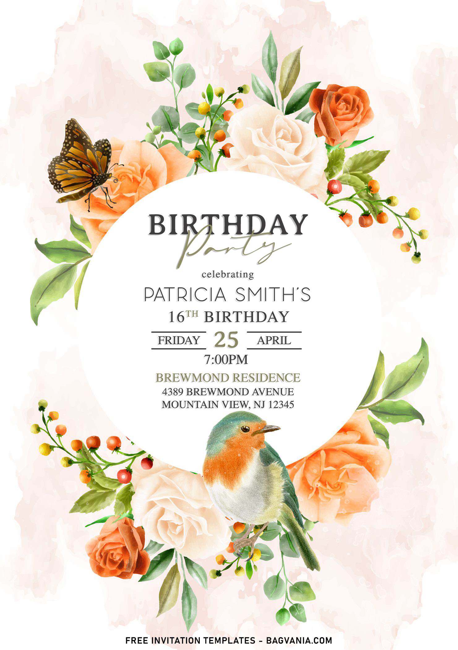 90th birthday invitation clipart