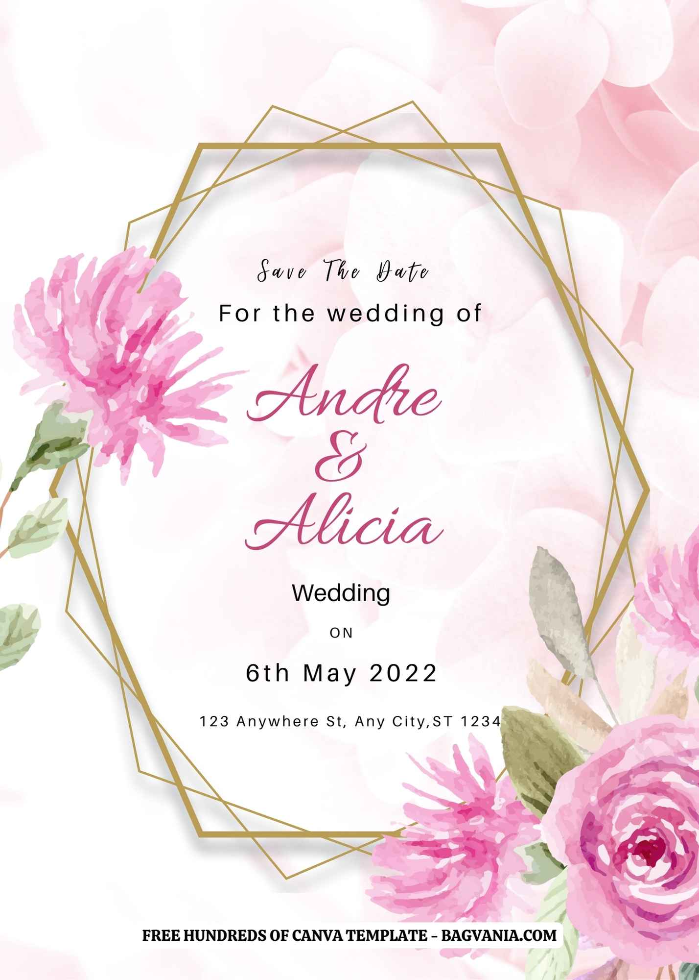 fuschia pink wedding background